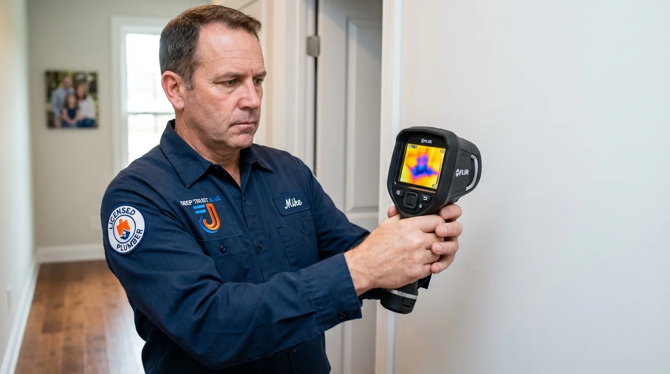 Thermal imaging leak detection by Johns Plumbing LLC in Hopatcong